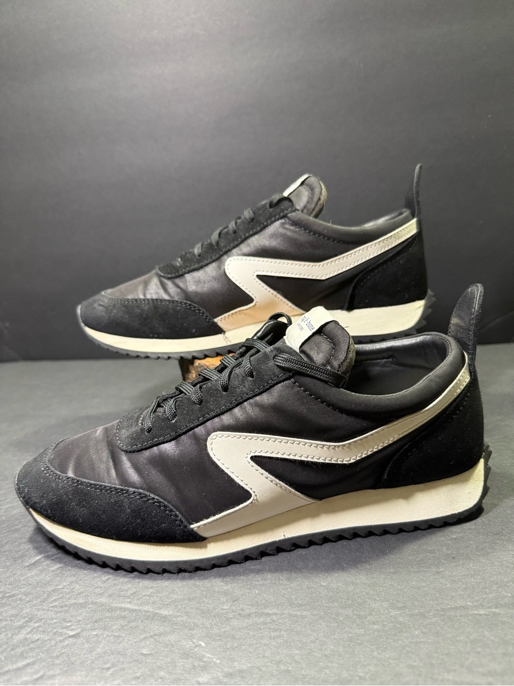 Rag & Bone Retro Women’s Black White Running Walking Sneakers Shoe Size- 7.5
